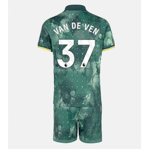 Fotbalové Dres Tottenham Hotspur Micky van de Ven #37 Dětské Alternativní 2024-25 Krátký Rukáv (+ trenýrky)